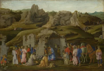 The Adoration of the Kings. Around 1480