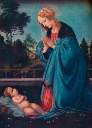 The Madonna Adoring the Christ Child, 15th Century, 1910