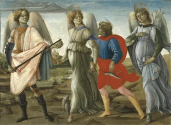 Three Archangels with Young Tobias, 1477-78
