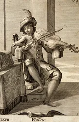 Man playing the violin