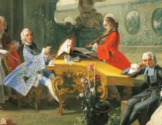 Concert in a garden (detail)