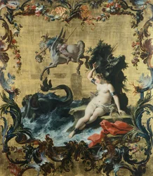 Perseus freeing Andromeda from the sea monster, by Filippo Falciatore