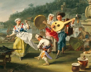 Tarantella in Mergellina (detail)