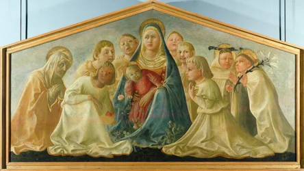 Trivulzio Madonna or Madonna of Humility with Angels and Carmelite Saints