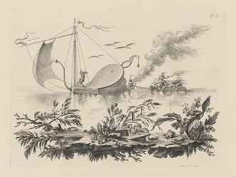 The Manner of Transporting Wares on Barges Drawn by a Bellows