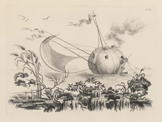 A Pumpkin Used as a Fishing-boat