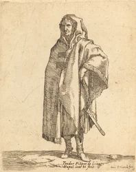 Standing Soldier in a Long Cloak