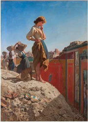 The excavations at Pompeii, Italy