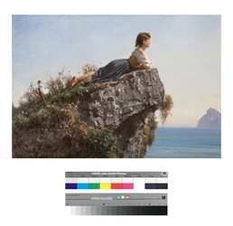 Young Girl on a Rock in Sorrento