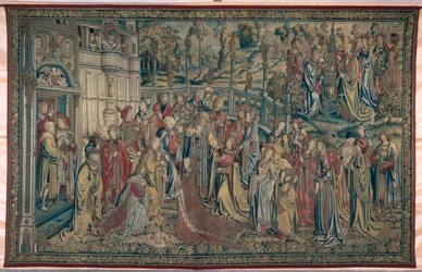 Bathsheba Ordered to the Palace, Tapestry of David and Bathsheba, c.1510-15