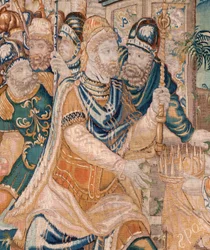 Alexander is offered a crown. 17th century.