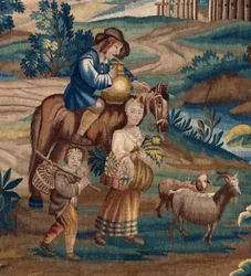 Flemish tapestry. End 17th century. Property of the church Sint-Walburgakerk Oudenaarde