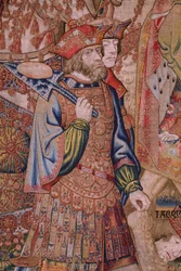 Moralities: The virtue of the honours. Ca 1520 (detail)