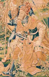 The Beheading of Holofernes (Flemish Tapestry, Series The Book of Judith)