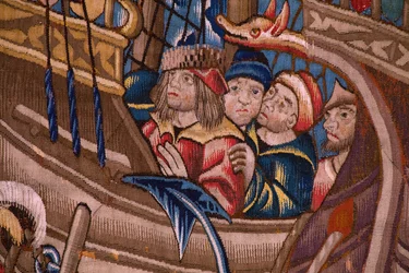 The Portugese in India: The Arrival in Calicut. Ca 1510 (detail)