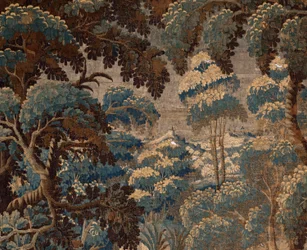 Flemish tapestry. Verdure. End 17th-begin 18th century. Property of the church Sint-Walburgakerk Oudenaarde