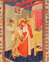 St. Jerome, from the Book of Hours of Don Duarte