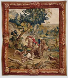 Hunting Tapestry, probably Brussels, first half of the 18th century