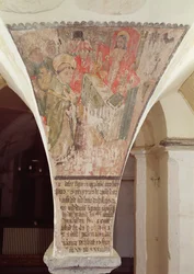 Mass of St. Gregory, mural from the crypt