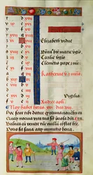 November: Game of Golf, from a Book of Hours
