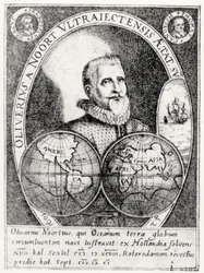 Portrait of Oliver Noort (1558-1627) at the Age of 42