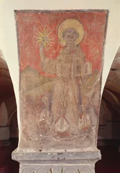 St. Bernardino of Siena, mural from the crypt
