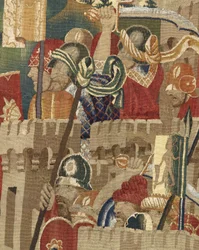 Tapestry Showing the Conquests of King Alfonso V of Portugal, Tournai (detail)