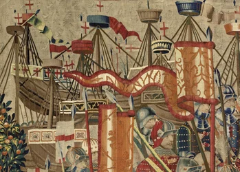 Tapestry Showing the Conquests of King Alfonso V of Portugal (Detail)