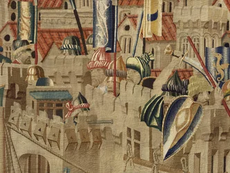 Tapestry showing the Conquests of King Alfonso V of Portugal (detail)