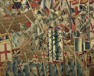 Tapestry Showing the Conquests of King Alfonso V of Portugal, Tournai (detail)