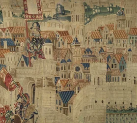 Tapestry showing the Conquests of King Alfonso V of Portugal