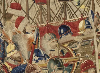 Tapestry showing the Conquests of King Alfonso V of Portugal