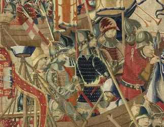 Tapestry showing the Conquests of King Alfonso V of Portugal