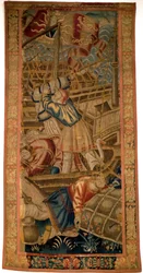 The Portuguese in India - Flemish tapestry of Tournai from the first quarter of the 16th century - Musee de la Marine de Lisbon