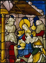 Window depicting the Adoration of the Kings