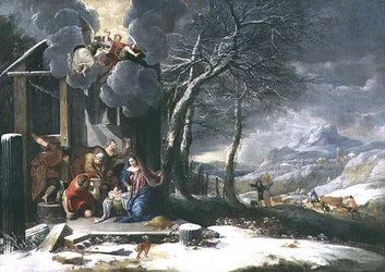 Winter Landscape with Nativity