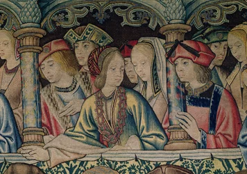 Women at the court of David, (detail)