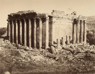 The Temple of Bacchus in the Archeological Zone of Heliopolis or Baalbek