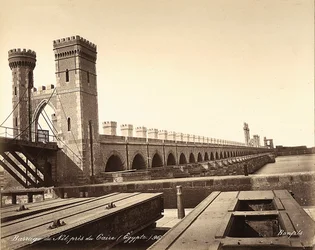 The Damming of the Nile, Near Cairo, Egypt