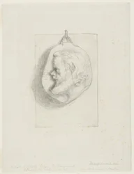 Profile Portrait of Charles Meryon