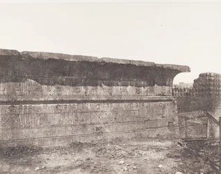 Esneh Latopolis, Sanded Construction - Exterior Wall - Cornice, 1851-52, printed 1853-54