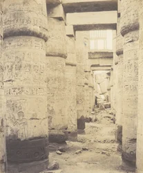 Karnak Thebes, Hypostyle Hall, Window and Capitals