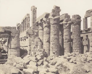 Karnak Thebes, Palais - Salle Hypostyle - Vue Générale Prise du Point Q
