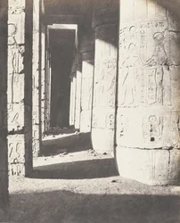 Médinet-Abou Thebes, Later Constructions - Second Court, 1851-52, printed 1853-54