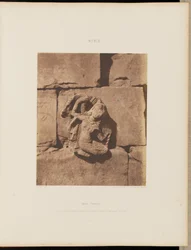 Tâfah (Taphis). Constructions with Curved Foundations - Figure from a Sculpted Niche