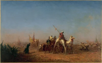 Caravan on the road to Mecca