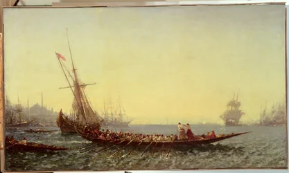 Harbour in Constantinople, 1880s