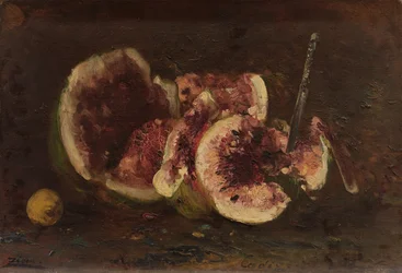 Still Life with Watermelon and Knife, 2nd Half 19th Century