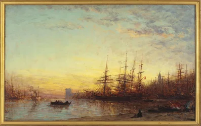 The Port of Marseille at Sunset