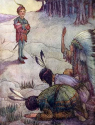 Indians Saluting Peter Pan, as Great White Father